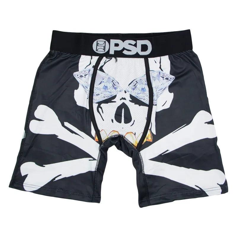 1Pcs Sexy Men Underwear Boxers Men's Panties Lingerie Breathable Printed Male Underpants Plus Size Man Boxer Briefs Mens Trunks