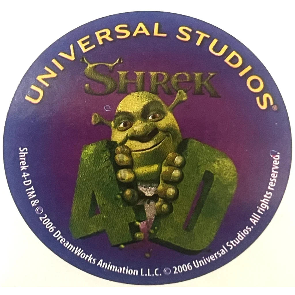 Nostalgic Universal Studios Stickers with Iconic Characters 2006