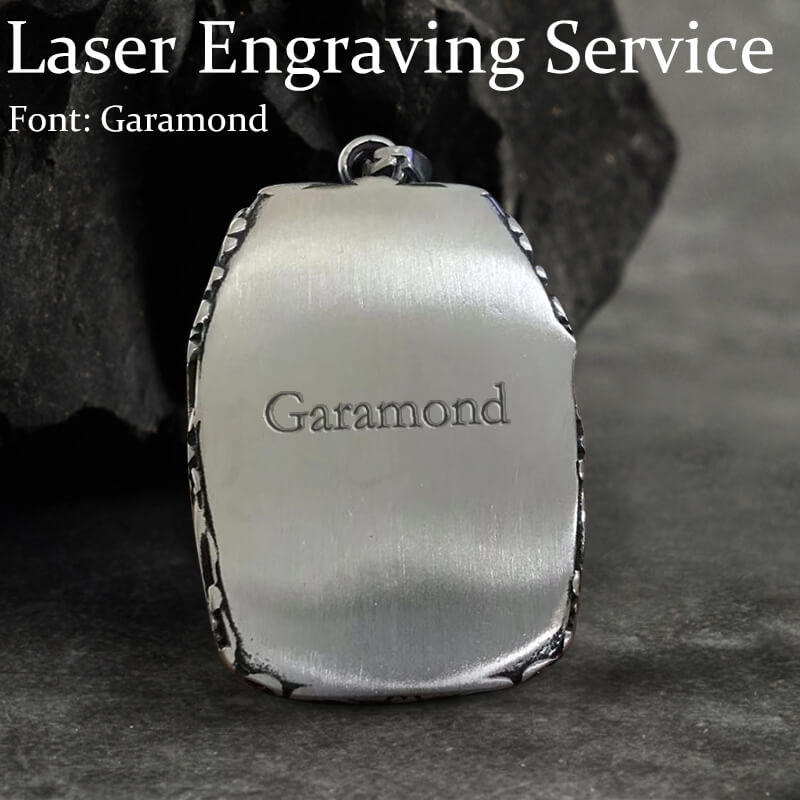 Colgante de acero inoxidable con forma de bodhisattva budista