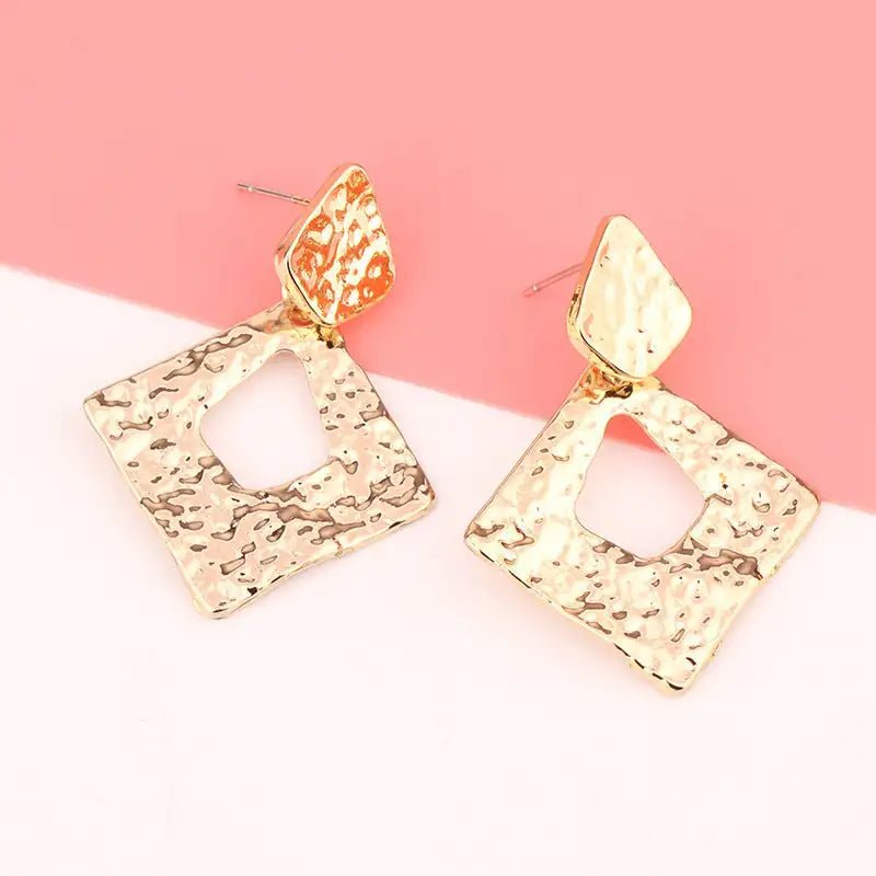 European And American Fashion Exaggerated Irregular Earrings Simple Geometric Female Vintage Earrings - Lootquake