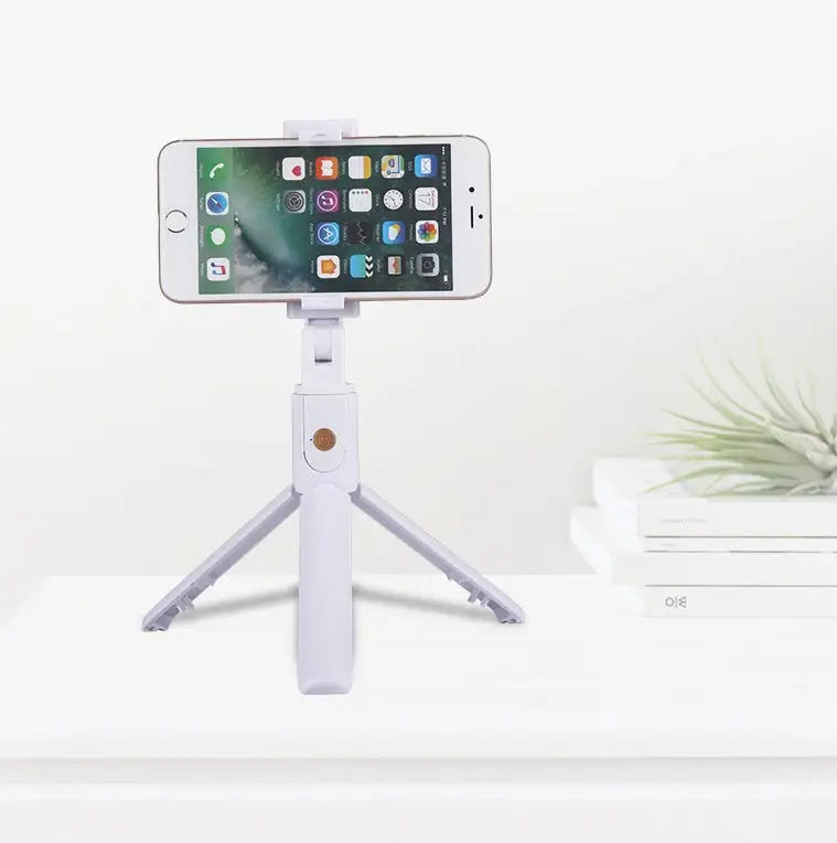 Compatible with Apple, Bluetooth version of stainless steel tripod - Lootquake