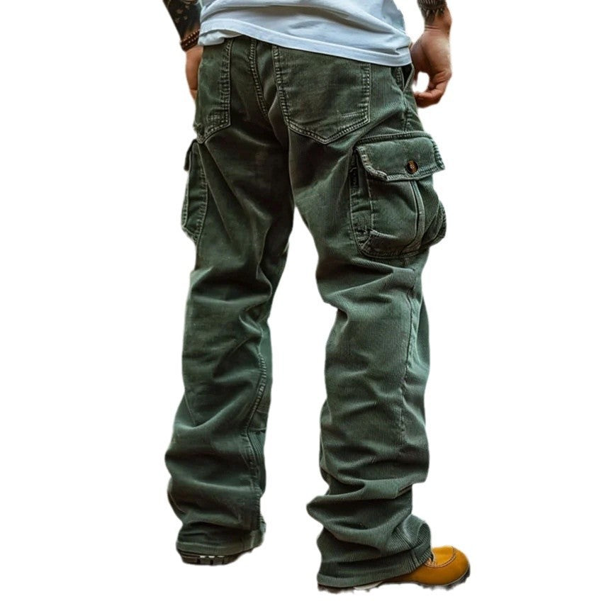 Retro Loose Cargo Pocket Foot Elastic Men's - Lootquake