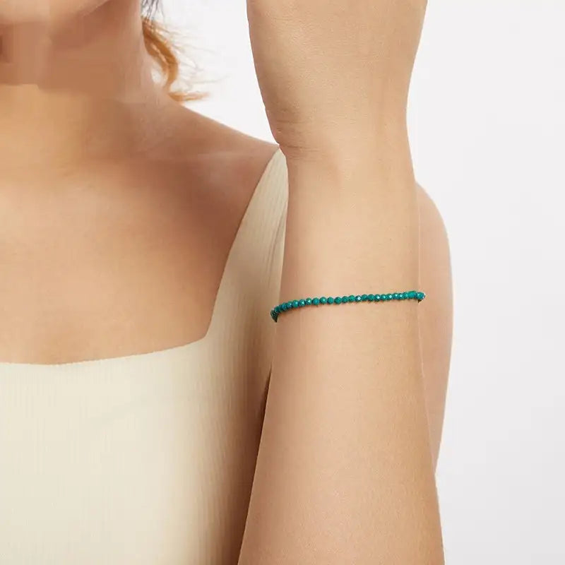 Fashion Turquoise Bracelet Sterling Silver White Gold Plated - Lootquake