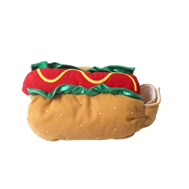 Pet Dog and Cat Costume, Cute Hot Dog Sandwich Costume, Funny Hot Dog Clothes, Cat Costume - Lootquake
