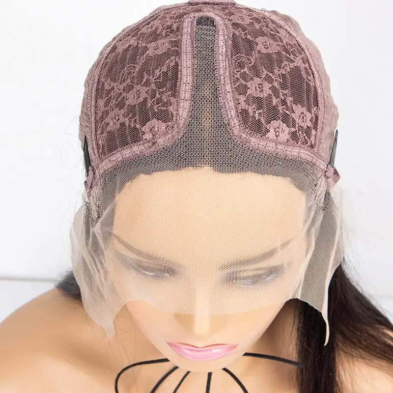 Practical Ladies Brazilian Hair T-shaped Lace Headgear - Lootquake