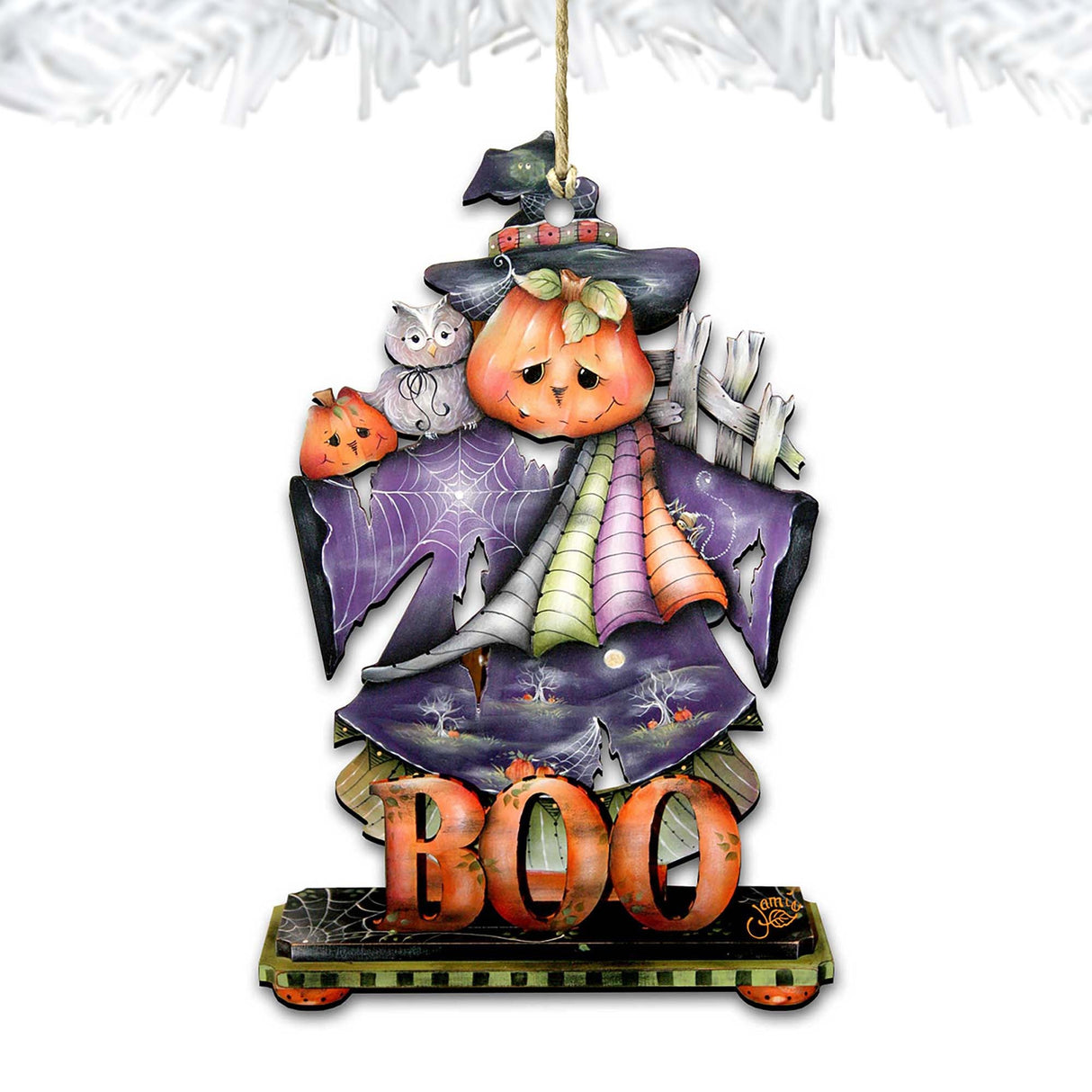 Adornos de madera "This Boos for You" de Jamie Mills-Price - Decoración de Halloween para Acción de Gracias - 8457407