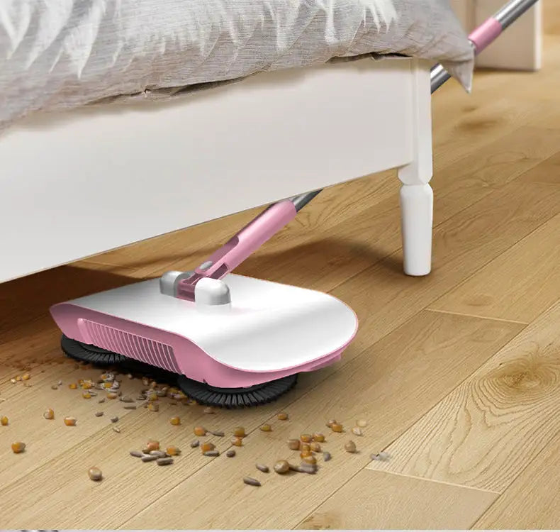 Hand Push Sweeper Household Broom Dustpan Mop Floor All-in-one Machine Gift Mop Sweeper - Lootquake