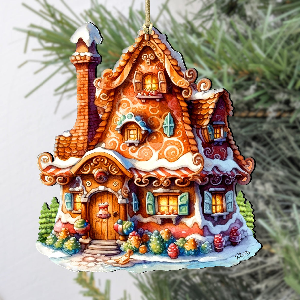 Magic House Wooden Ornaments by G. Debrekht - Christmas Decor - 8100191-3