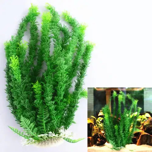 Aquarium fish tank ornament simulation plant - Lootquake