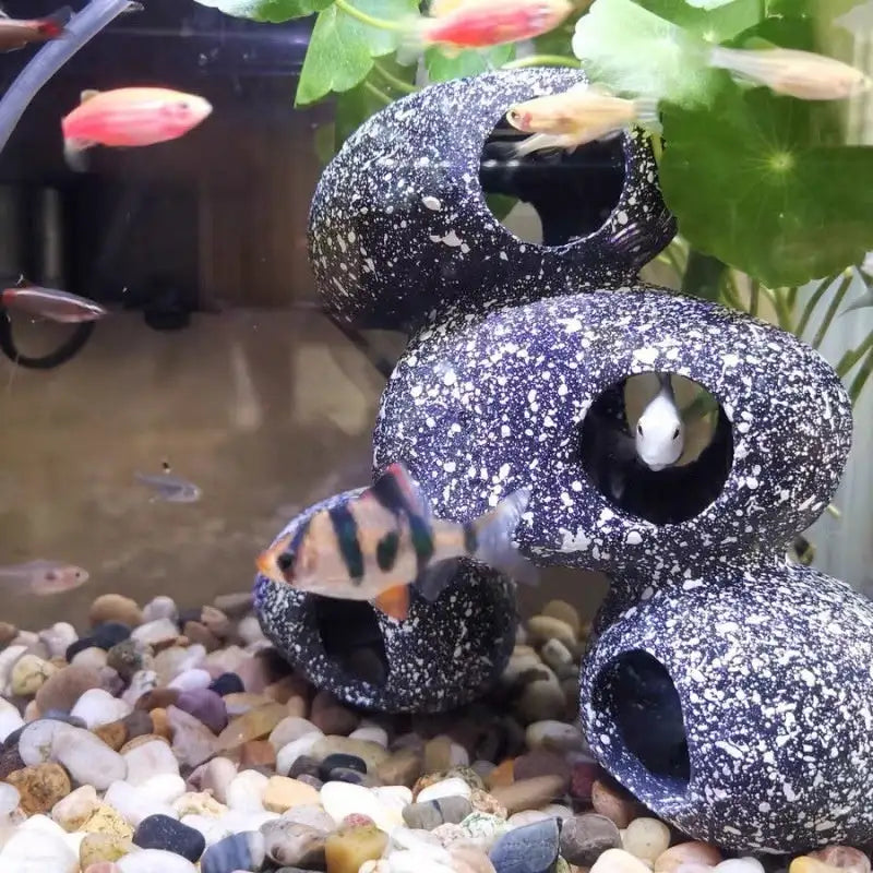 Fish Tank Stone View Decorative Landscaping Fish And Shrimp House Breeding - Lootquake