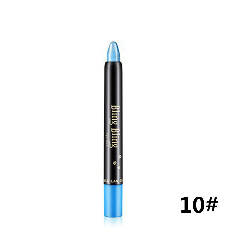 Pearlescent Silkworm Eyeshadow Pen: Waterproof, Long-Lasting, 15 Colors