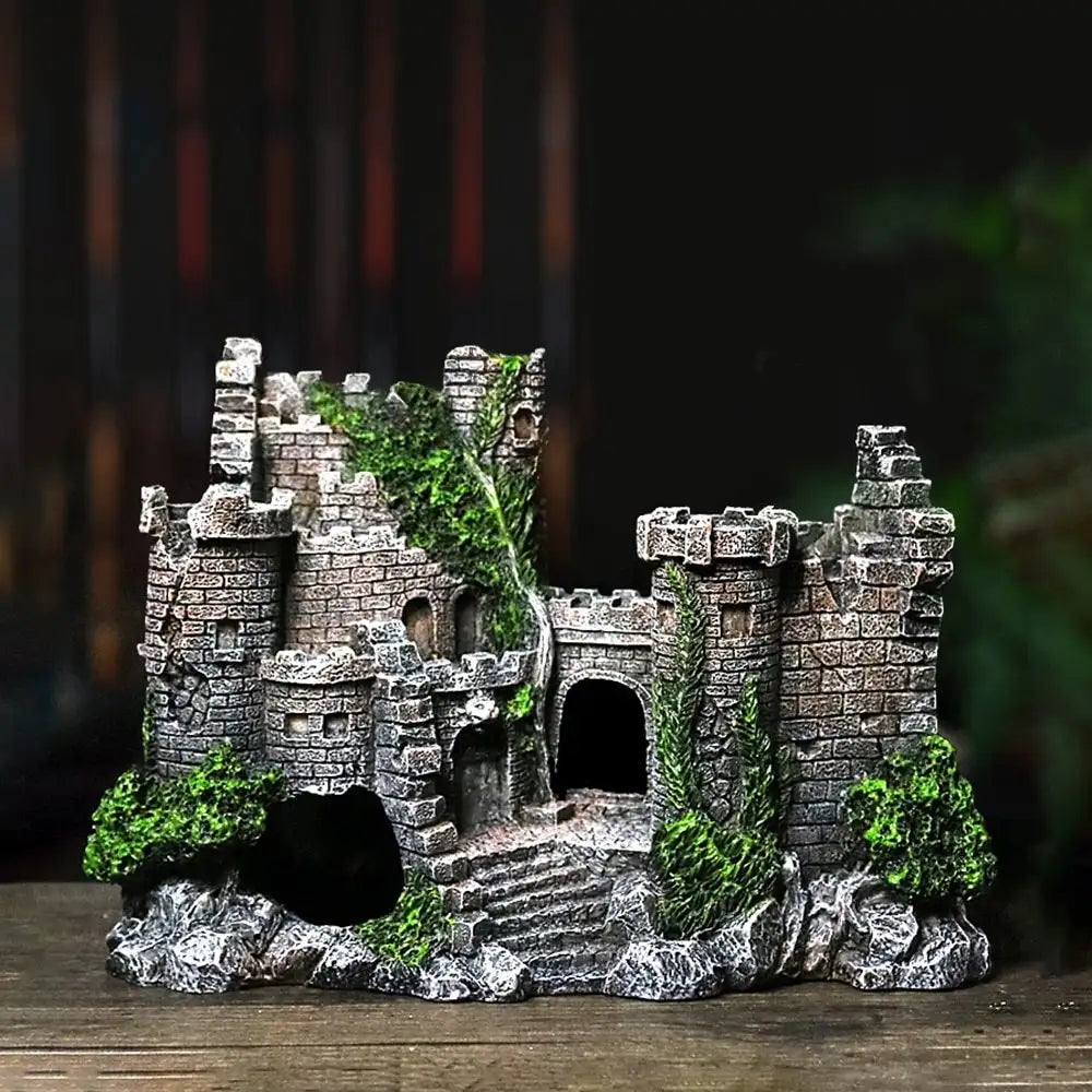 Fish tank resin castle decoration - Lootquake