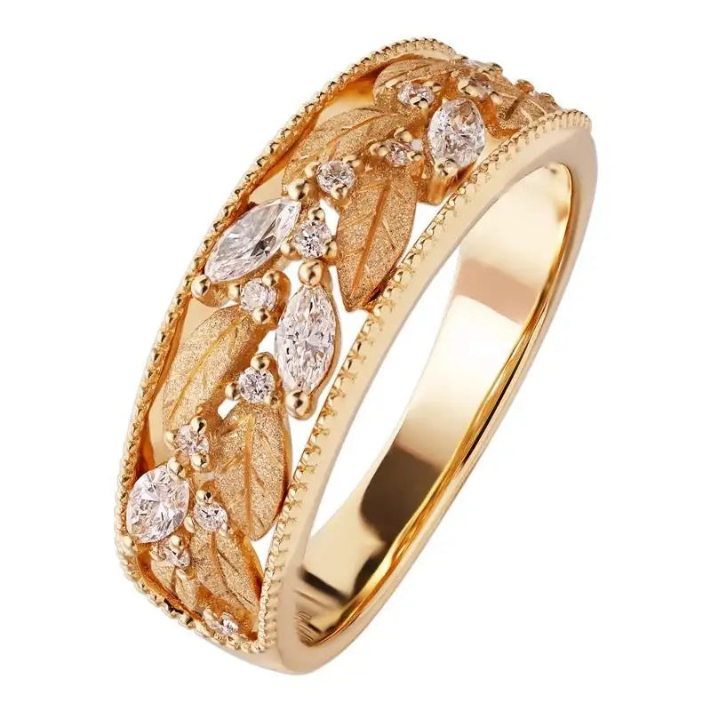 Retro Fashionable Horse Eye Diamond Laurel Earrings - Lootquake