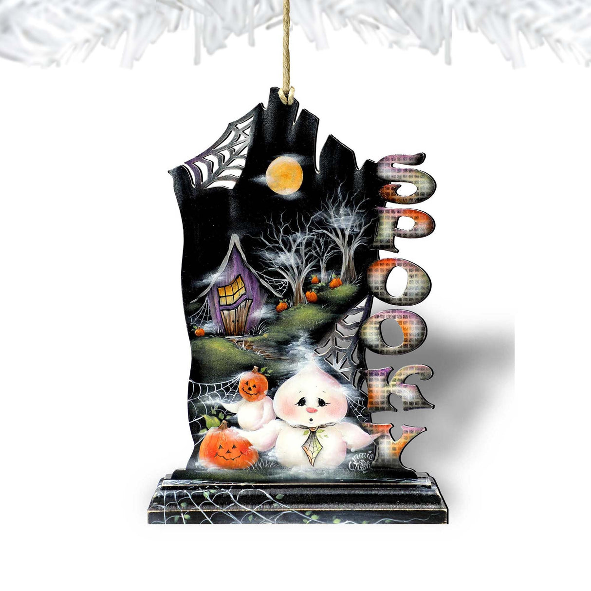 Adornos de madera "This Boos for You" de Jamie Mills-Price - Decoración de Halloween para Acción de Gracias - 8457408