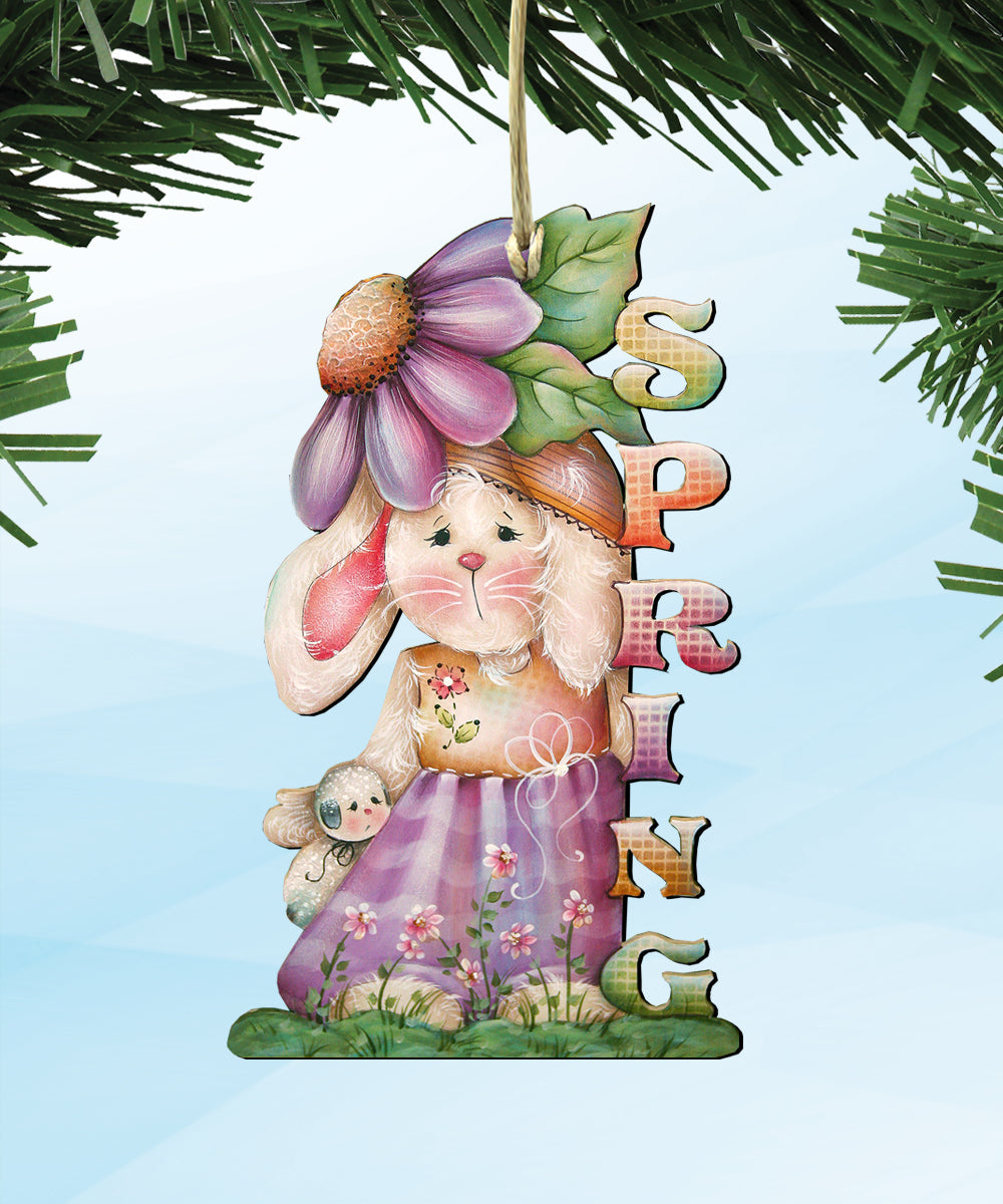Spring Wooden Ornaments Set of 3 by Jamie Mills-Price - Easter Spring Decor - 8100085S3-MP