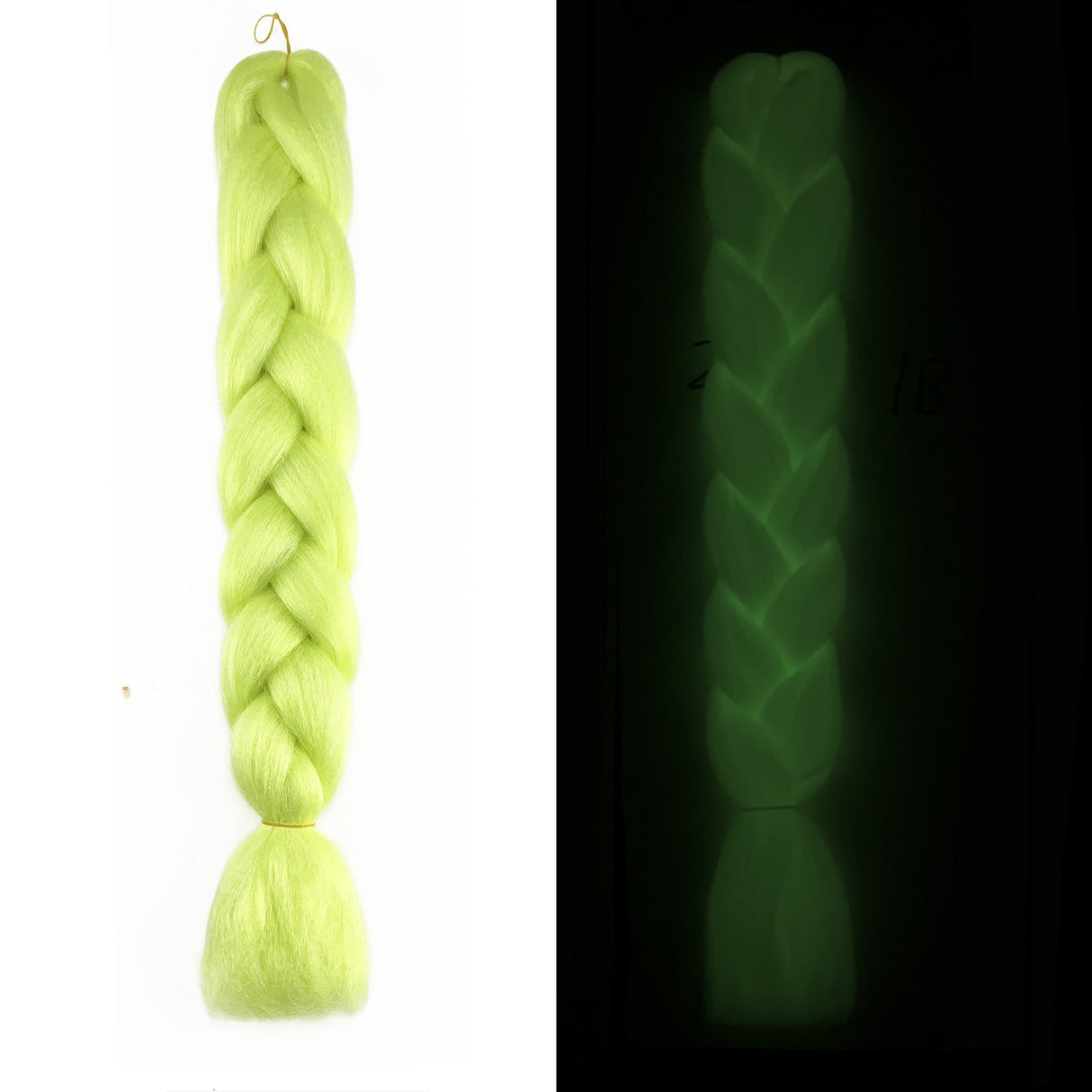 Luminous Fluorescent Chemical Fiber Wig Big Braid