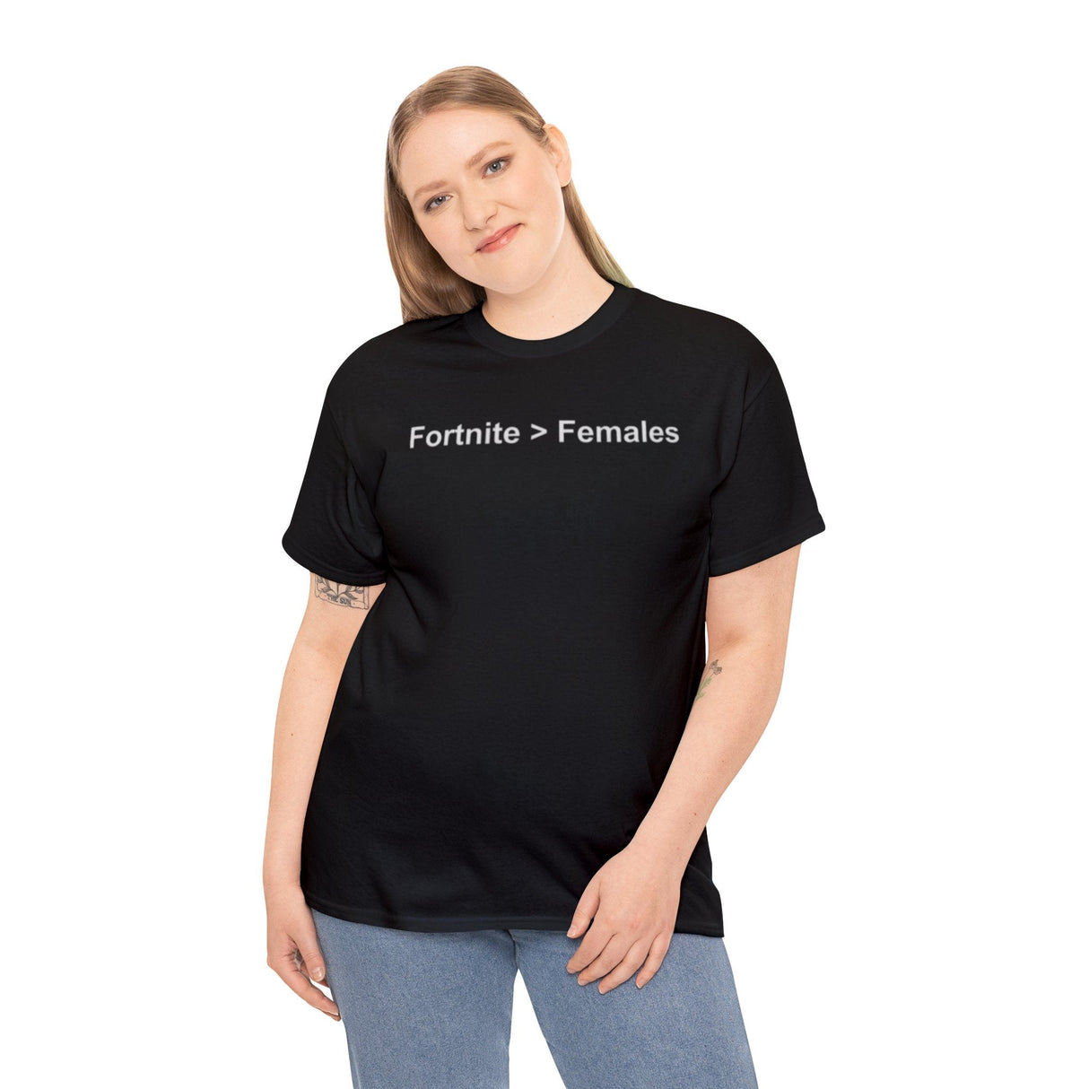 Fortnite > Females Shirt – Funny Gamer Meme T-Shirt for Fortnite Fans