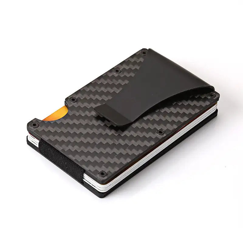 Durable Carbon Fiber Wallet for Men and Women, Aluminum Alloy Card Holder & Money Clip - Lootquake