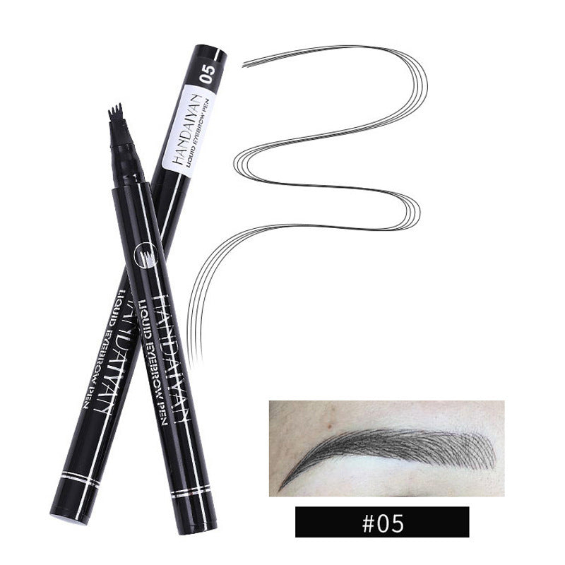 Four-Head Liquid Tattoo Eyebrow Pencil