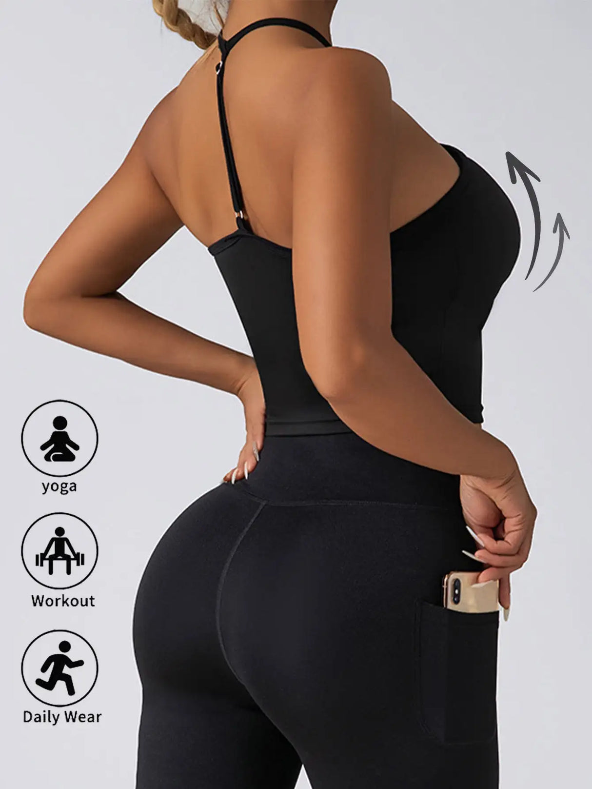 Crop Top With Built In Pads Sports Bras For Women - Lootquake