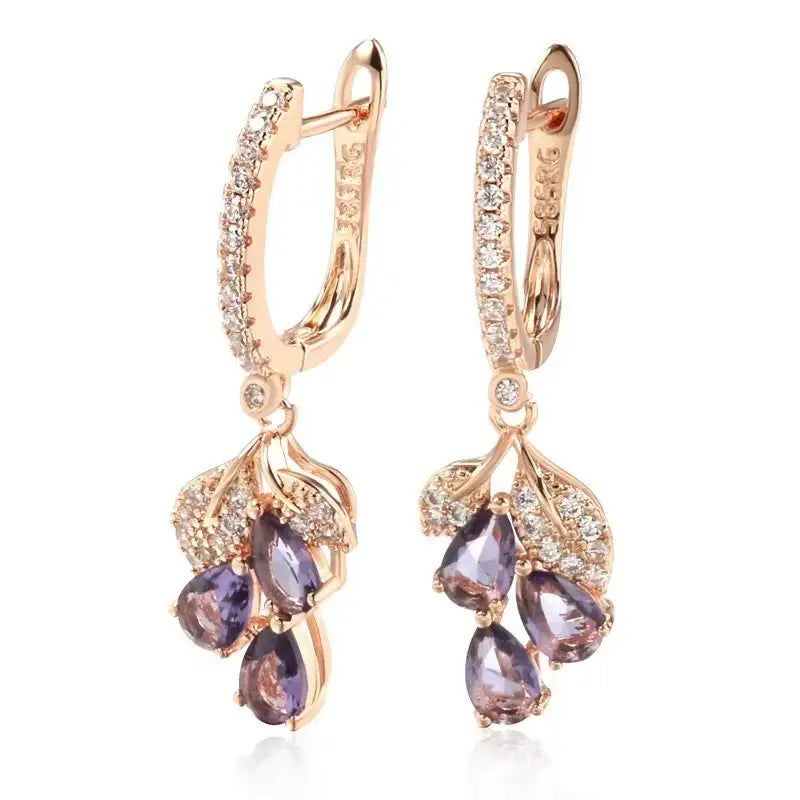 Rose Gold Fashion Trending Popular Daily Wear Women's Earrings Accessories - Lootquake