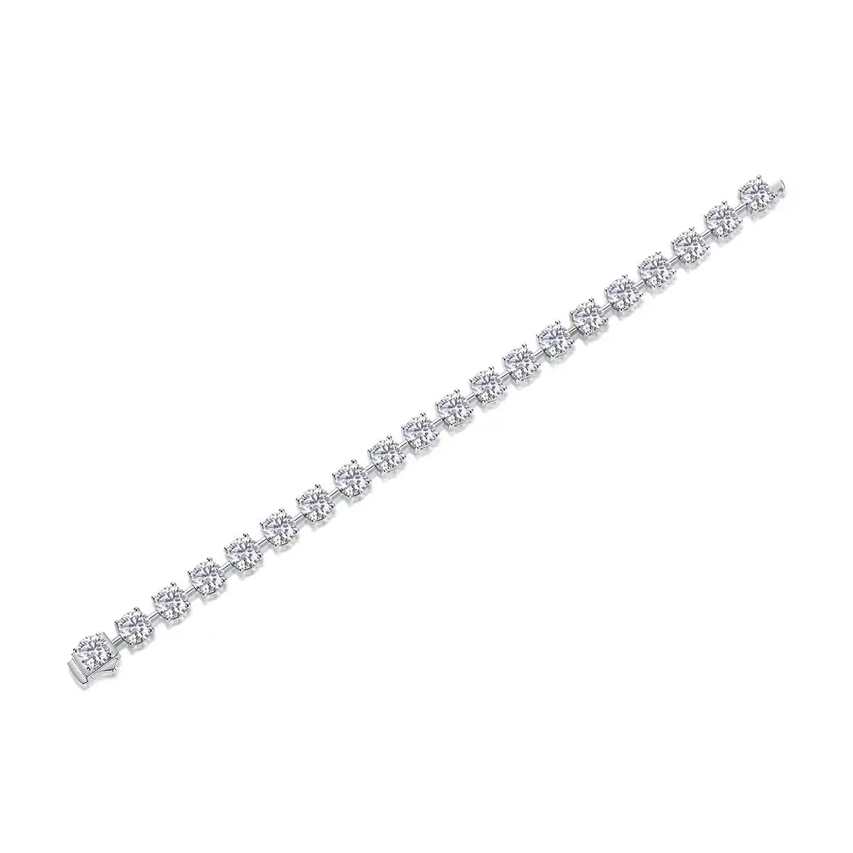 About Time Luxury Fashion Mossan Diamond S925 Silver Bracelet Comparable To Natural Diamonds - Lootquake