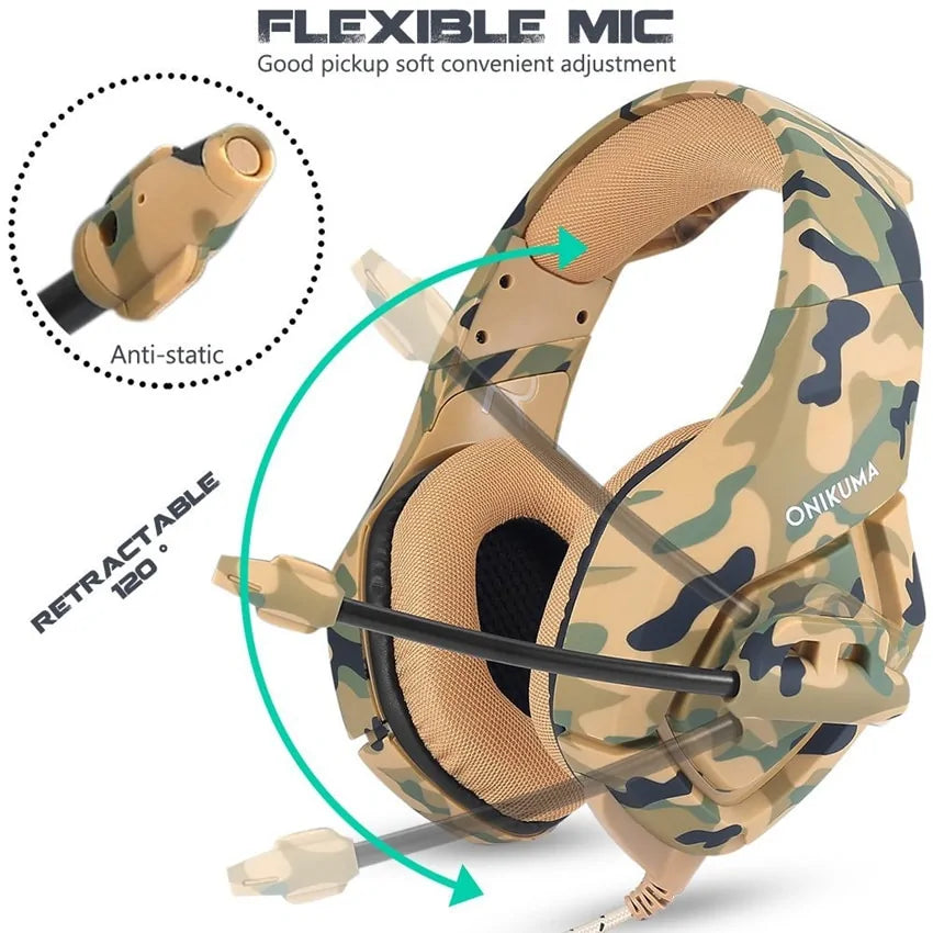 Camouflage Gaming Headphones - Lootquake