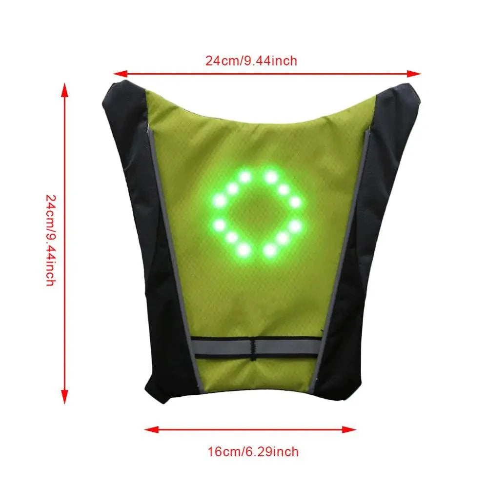 BrightRide LED Cycling Vest with Storage