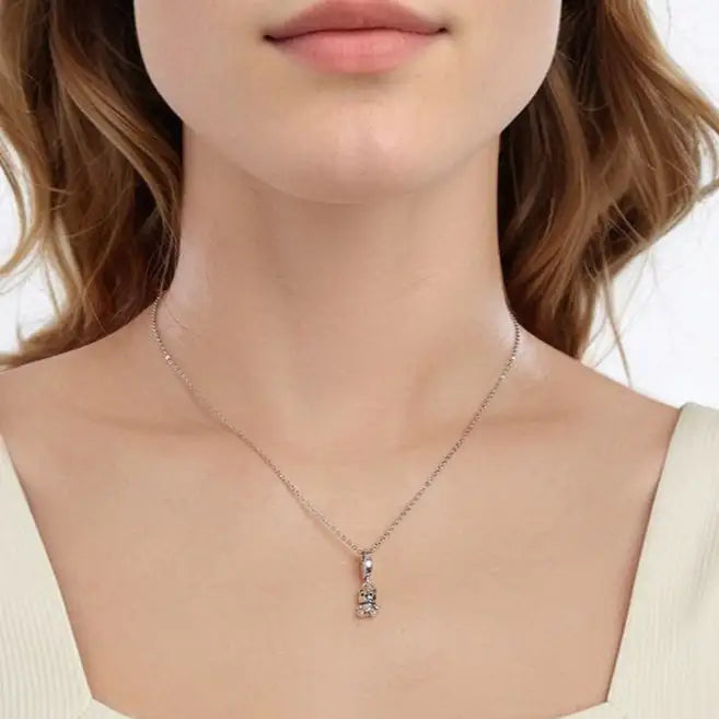 S925 Silver Bear Pendant Parts - Lootquake