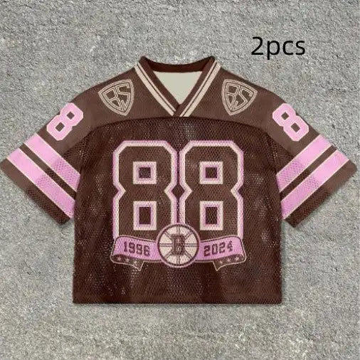 Men's Casual V-neck Short-sleeved Digital Printing Pullover - Lootquake