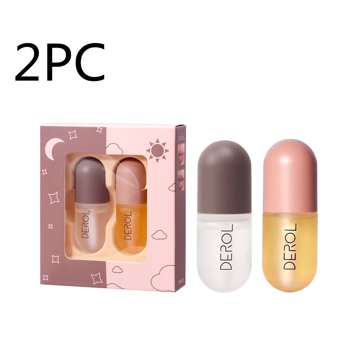 Day Night Instant Volume Lip Plumper Oil Clear Lasting Nourishing Repairing Reduce Lip Fine Line Care Lip Beauty Cosmetic - Lootquake