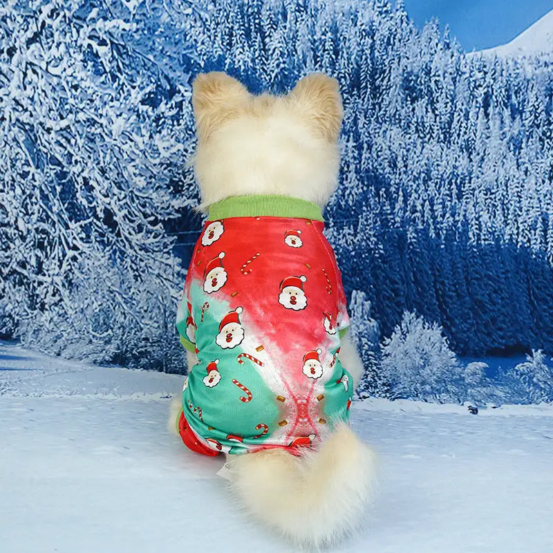 Pet Christmas Clothes Home Red Green - Lootquake