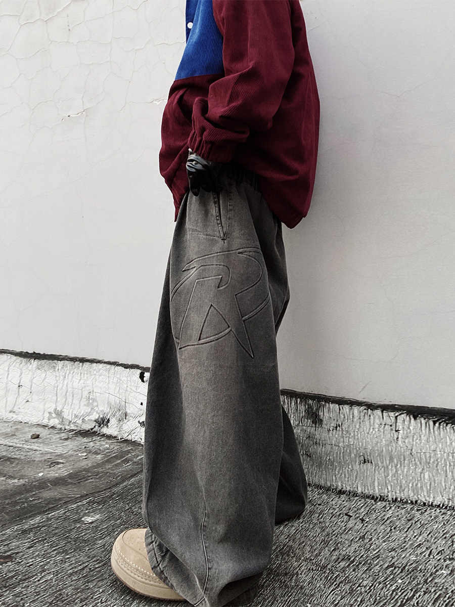 American Fashion Brand Vintage Mop Straight Jeans - Lootquake