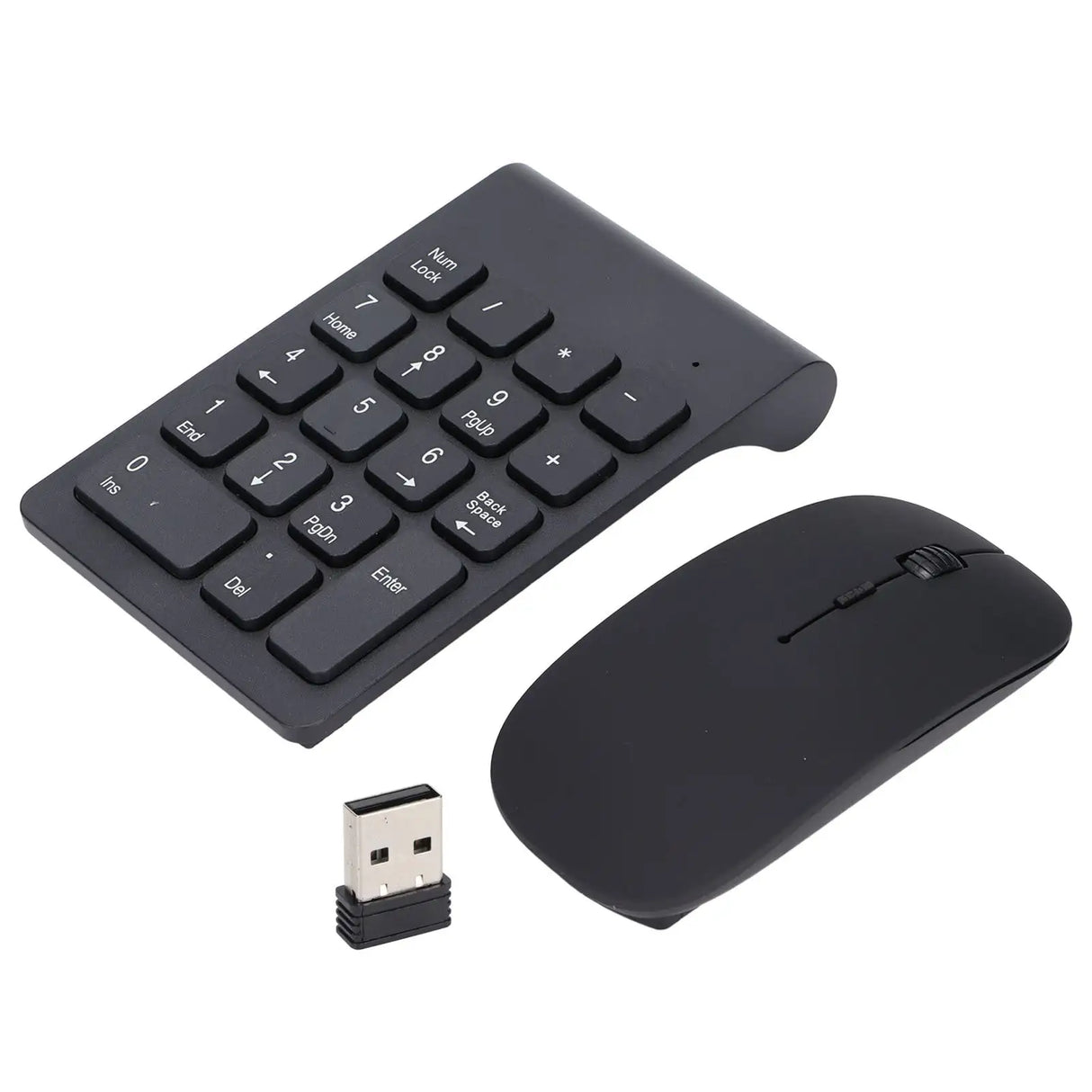 Number Pad Plug and Play 2.4GHz Wireless Technology 1200 DPI Sensitive Durable Number Pad Mouse Combo for Home Office - Lootquake