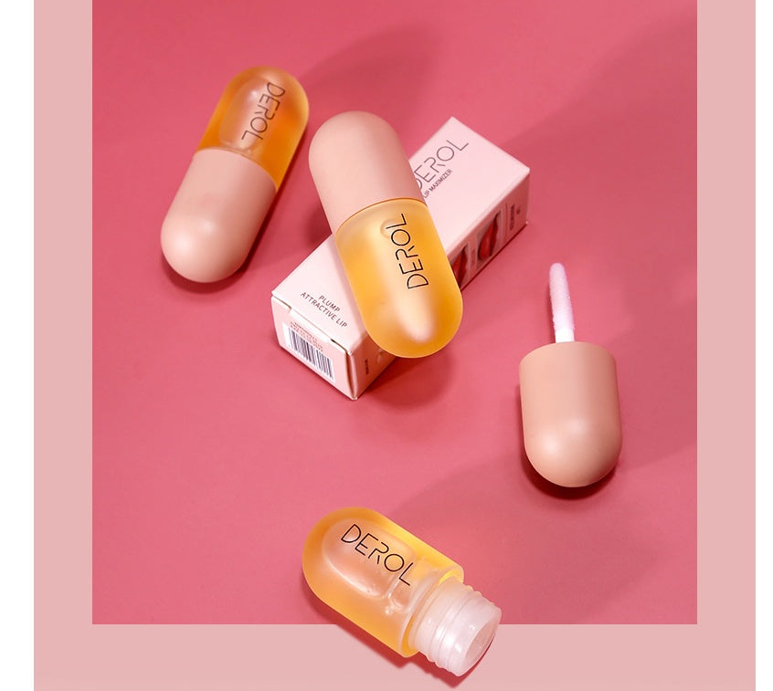 Day Night Instant Volume Lip Plumper Oil Clear Lasting Nourishing Repairing Reduce Lip Fine Line Care Lip Beauty Cosmetic - Lootquake