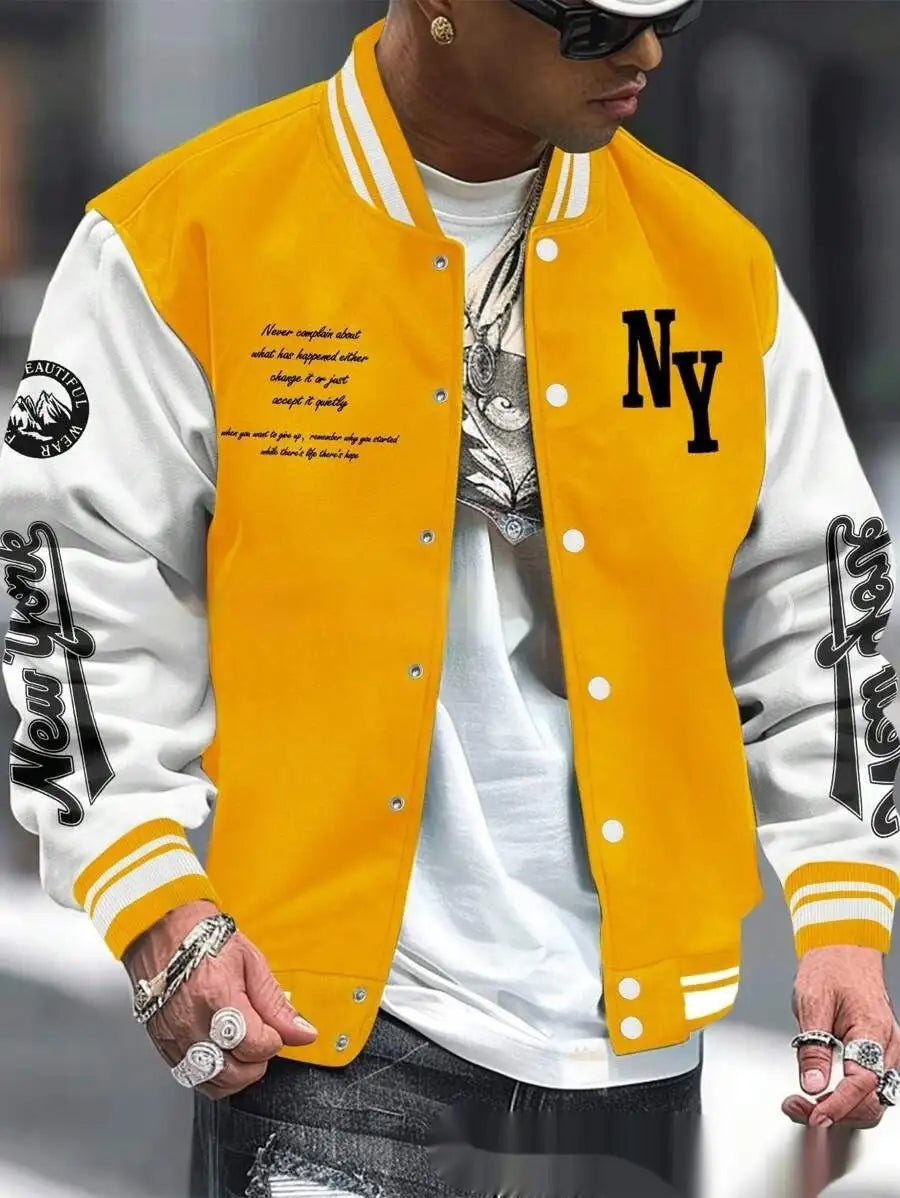 Baseball Uniform Jacket Coat Cardigan - Lootquake