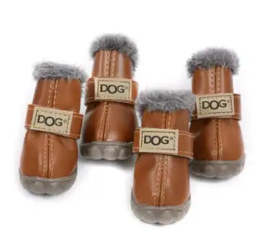 Dog Thick Snow Boots Keep Warm Teddy Autumn And Winter VIP Shoes - Lootquake