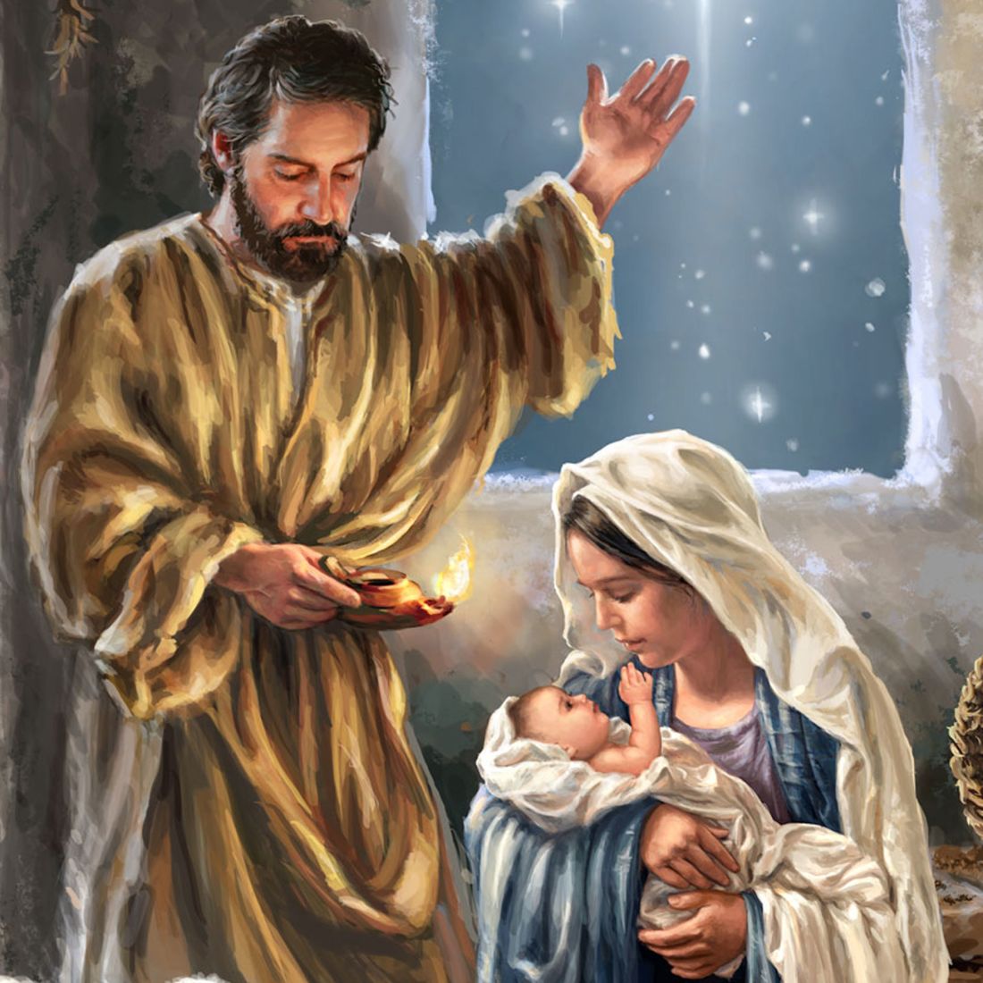 Arte mural de madera "Gloria a Dios", de D. Gelsinger - Decoración navideña - 95677B-DG