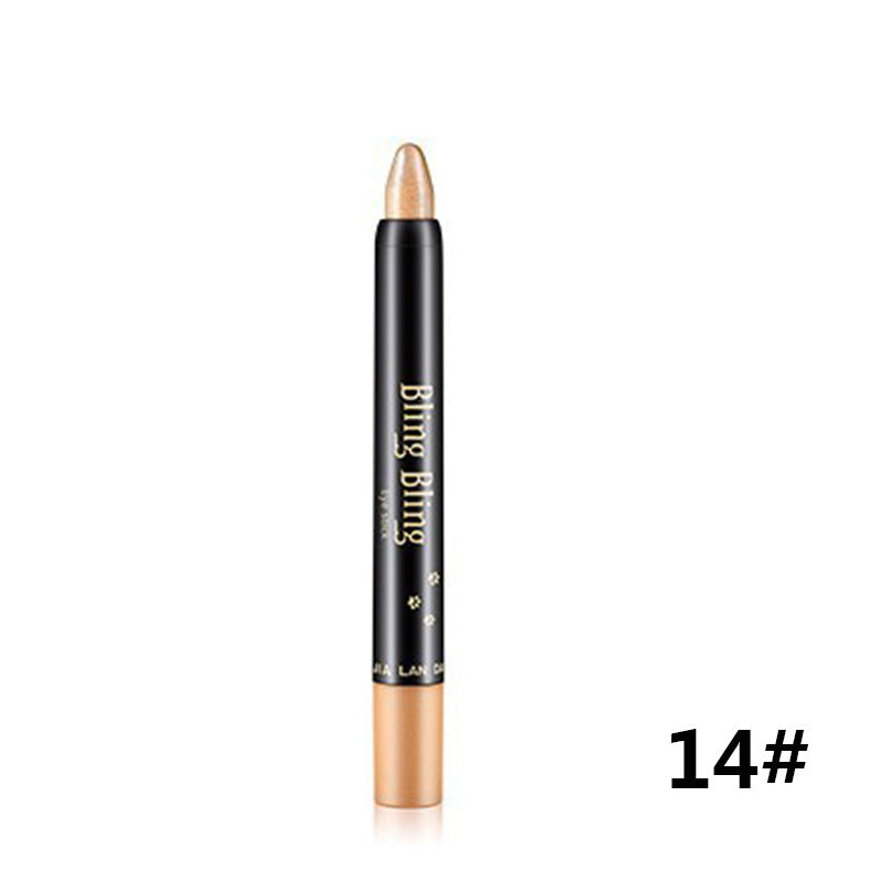 Pearlescent Silkworm Eyeshadow Pen: Waterproof, Long-Lasting, 15 Colors