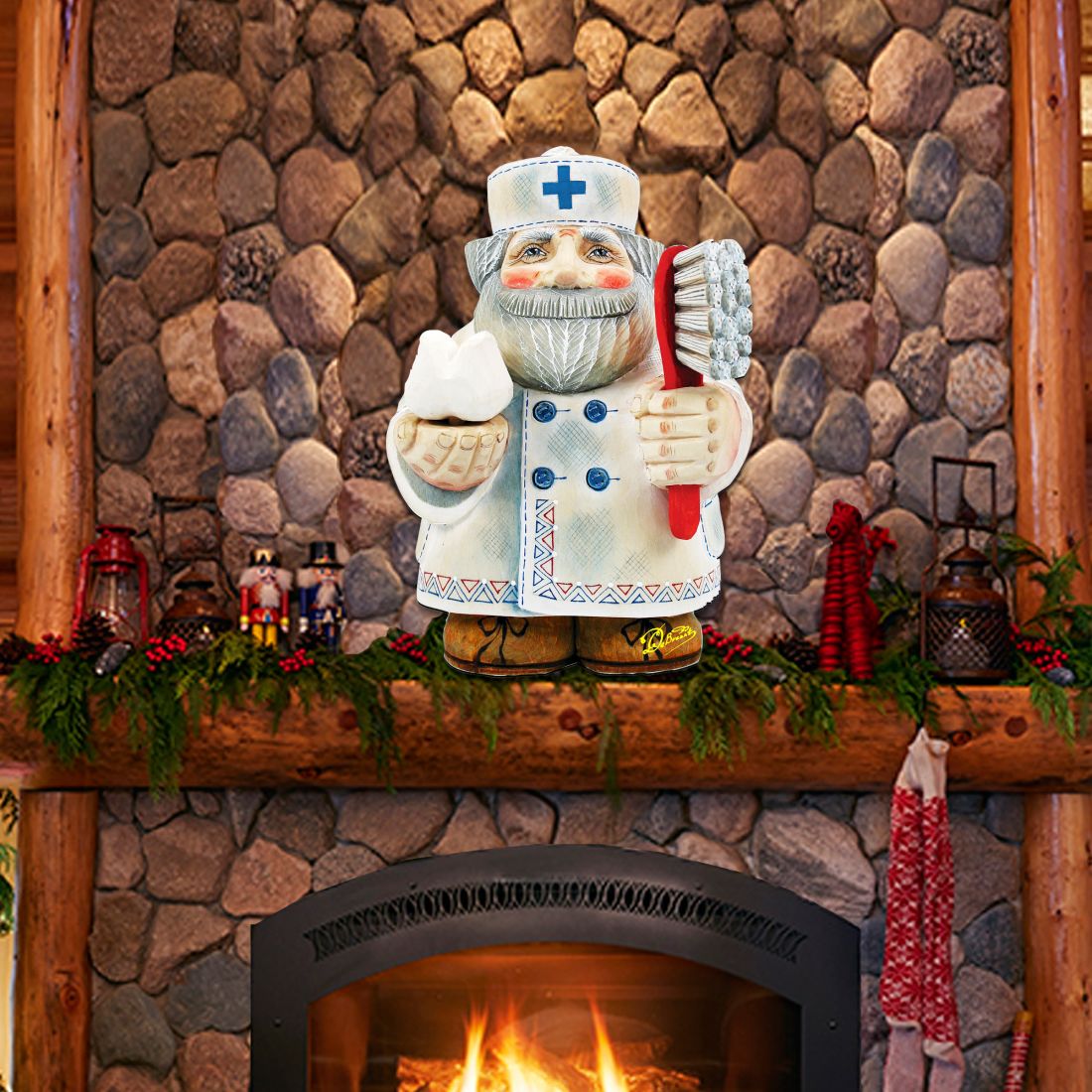 Dentist Door Christmas Door Decor by G. DeBrekht - Christmas Santa Snowman Decor - 8151922H