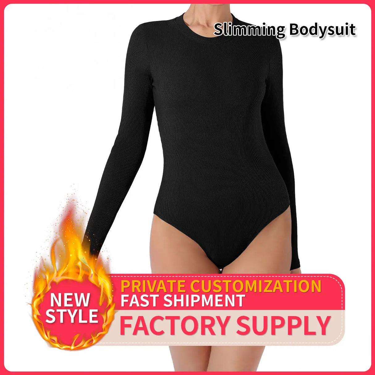Women's Fashion Simple Solid Color Bodysuit - Lootquake