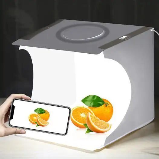 2 LED panels mini folding portable studio - Lootquake