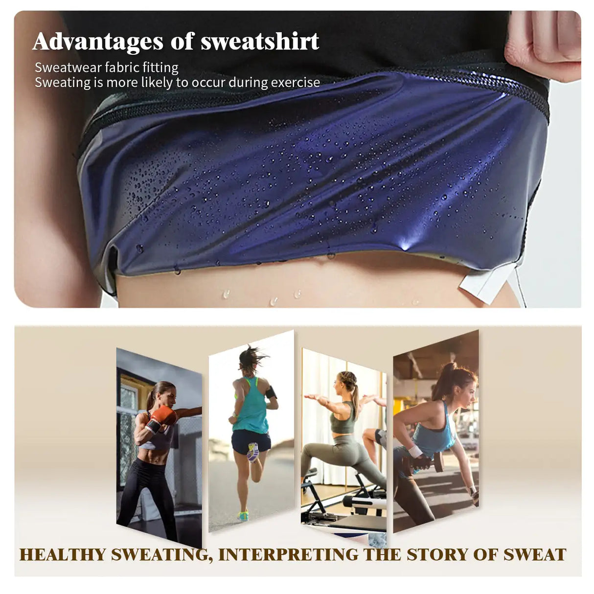 Women's Sweatshirt Yoga Running Exercise Shapewear - Lootquake