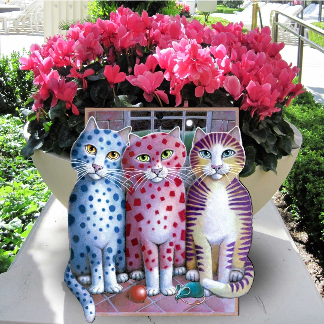 Board Meeting Holiday Door Decor by Laura Seeley - Pets Dog and Cats Decor - 8512051H