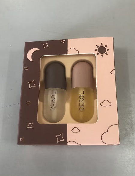 Day Night Instant Volume Lip Plumper Oil Clear Lasting Nourishing Repairing Reduce Lip Fine Line Care Lip Beauty Cosmetic - Lootquake