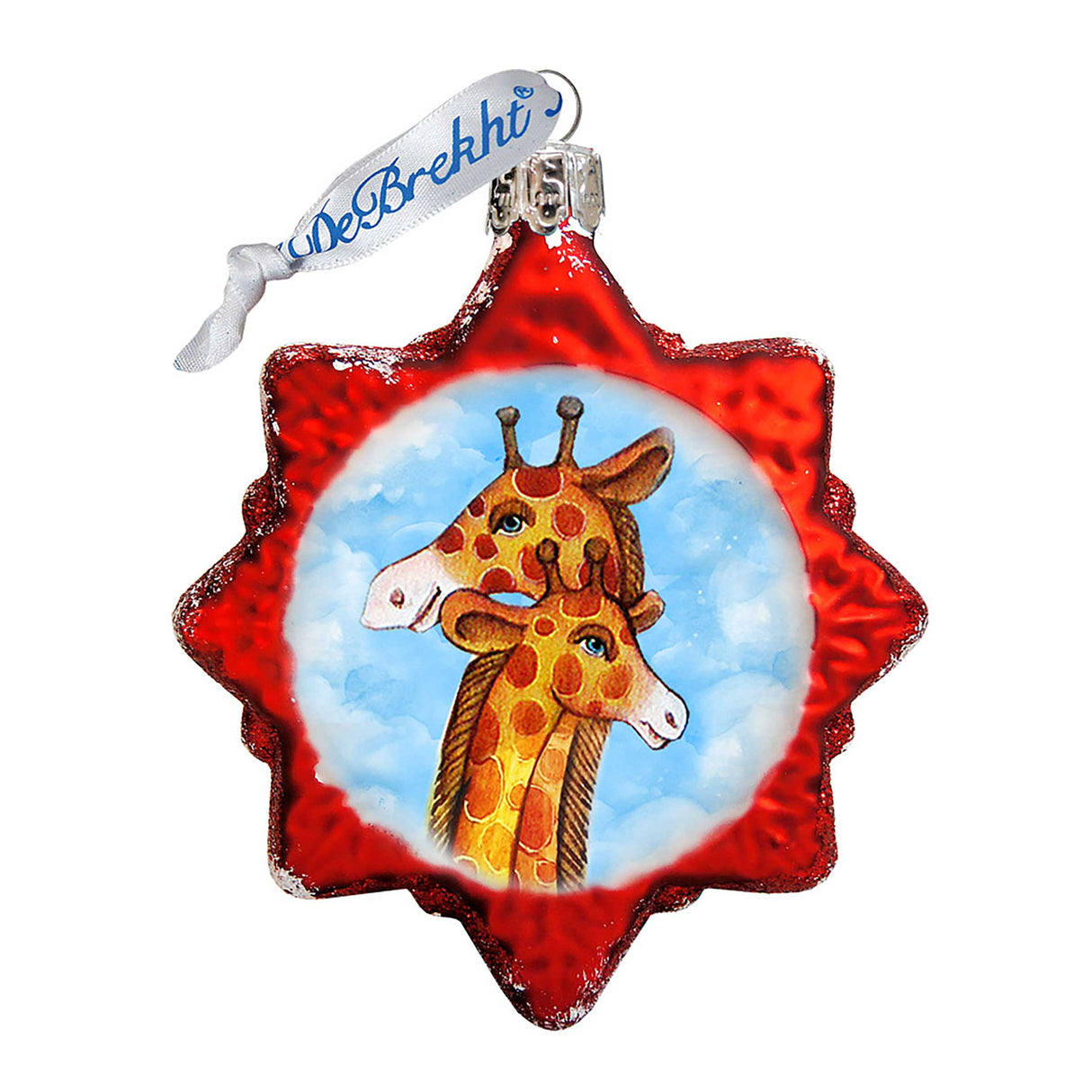 Giraffe Mercury Glass Ornament by G. DeBrekht - Wildlife Holiday Decor - 771016