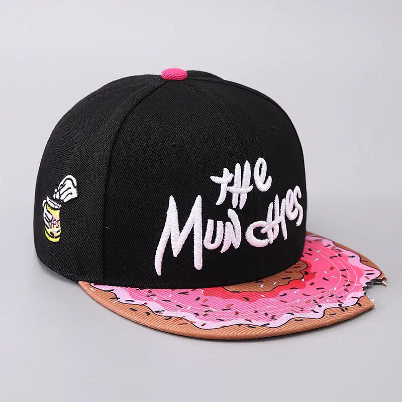 Flat Brim Missing Corner Snack Baseball Cap Personality Male And Female Adult Sun-proof Sports Hat - Lootquake