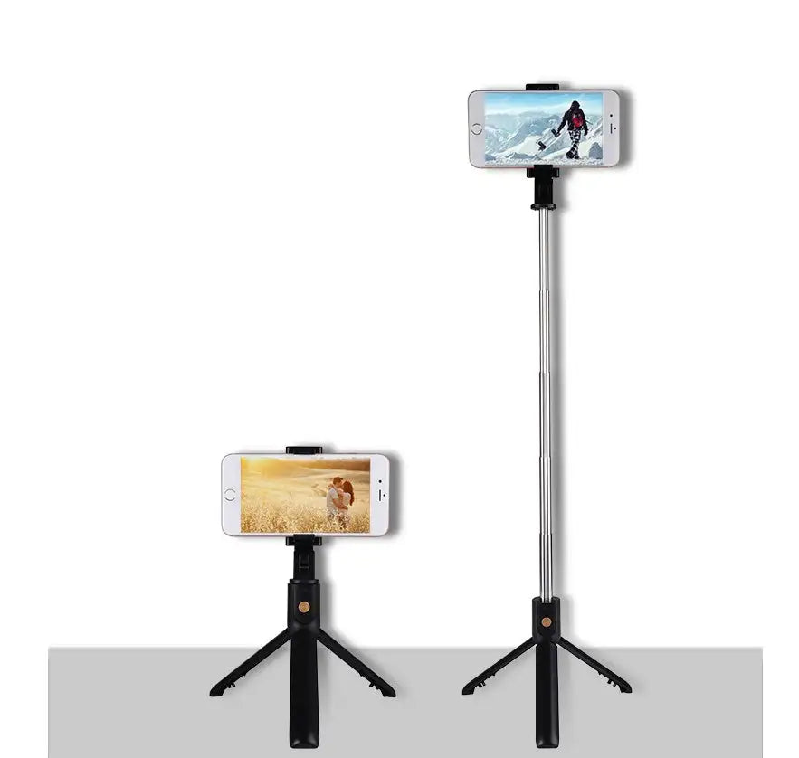 Compatible with Apple, Bluetooth version of stainless steel tripod - Lootquake