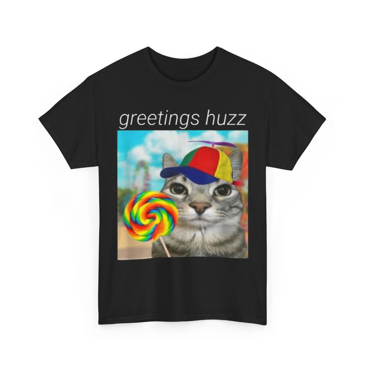 Greetings Huzz Funny Meme Shirt – Hilarious Graphic Tee for Men & Women