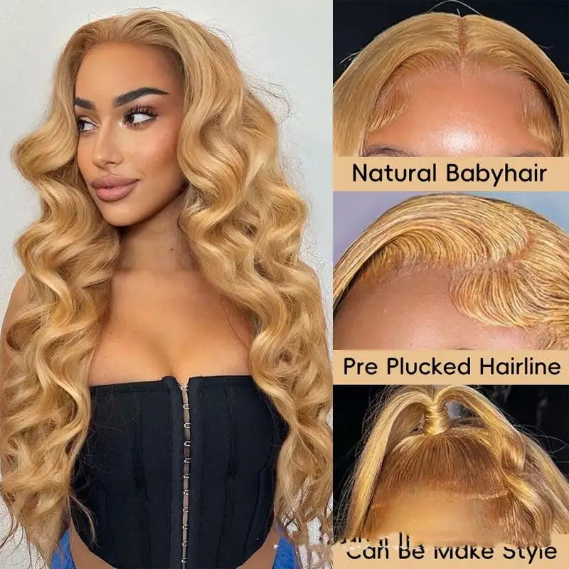 Human Hair Wig Front Lace All Real Hair 13 X4 Headgear - Lootquake